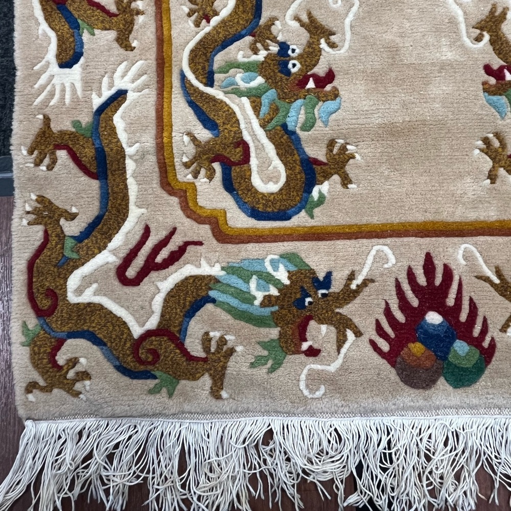 16 DRAGON TIBETAN RUGS HANDMADE SPECIAL PIECES 36X75